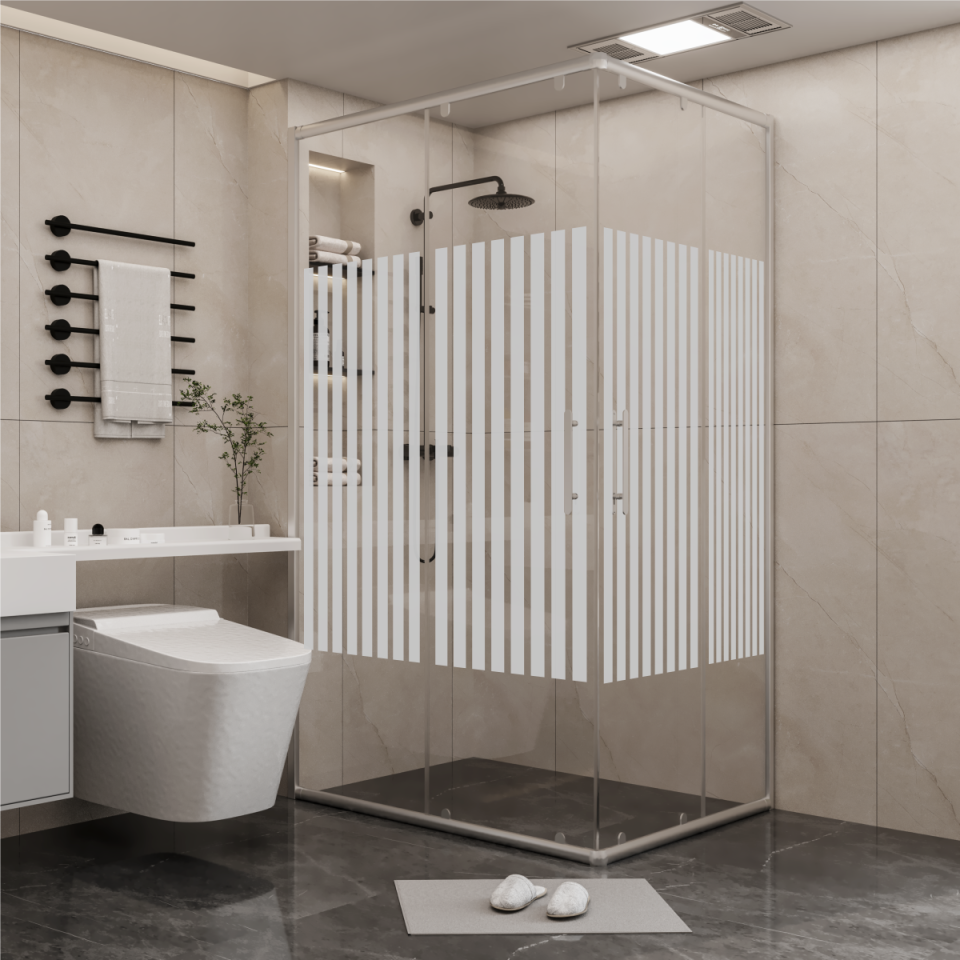 PANEWA 6 MM SÜPERLÜKS PNW81 KUMLAMA DESENLİ KÖŞE GİRİŞLİ DUŞAKABİN H:190 110x110 - Parlak