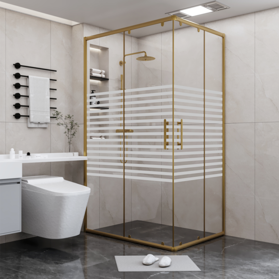 PANEWA 6 MM SÜPERLÜKS PNW126 KUMLAMA DESENLİ KÖŞE GİRİŞLİ DUŞAKABİN H:180