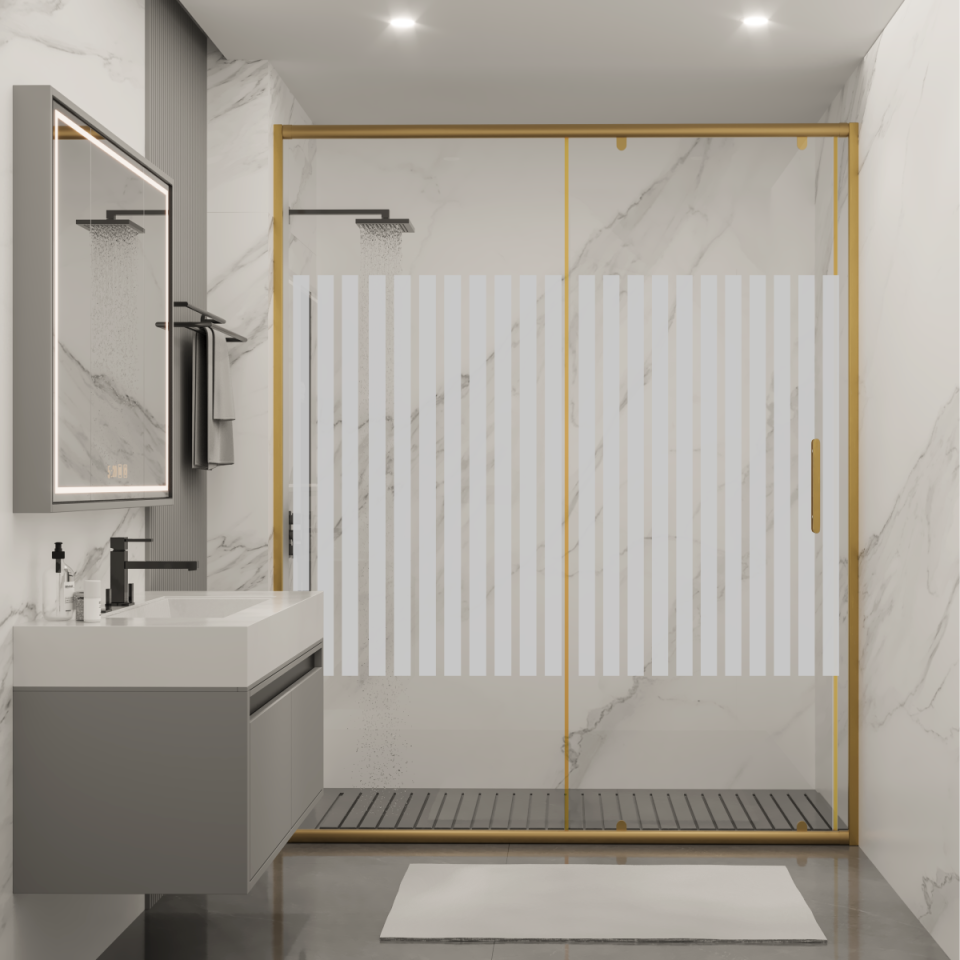 PANEWA 6 MM SÜPERLÜKS PNW81 KUMLAMA DESENLİ 1 SABİT 1 ÇALIŞIR DUŞAKABİN H:180